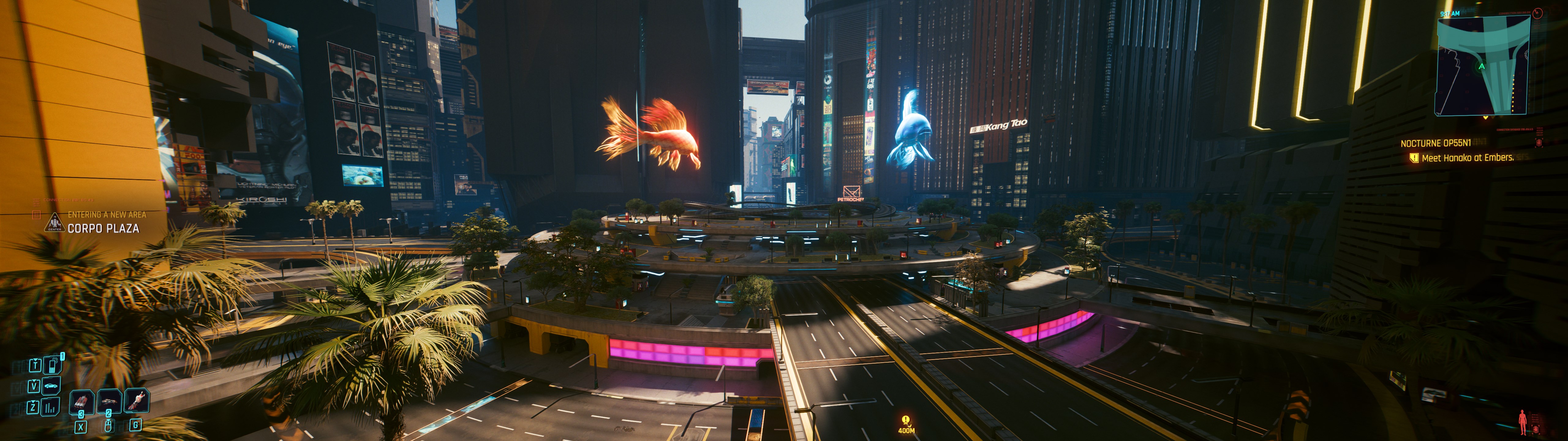 Orange & Pale Blue - Corpo Plaza fish. This color set rests exactly between the two previously mentioned color sets